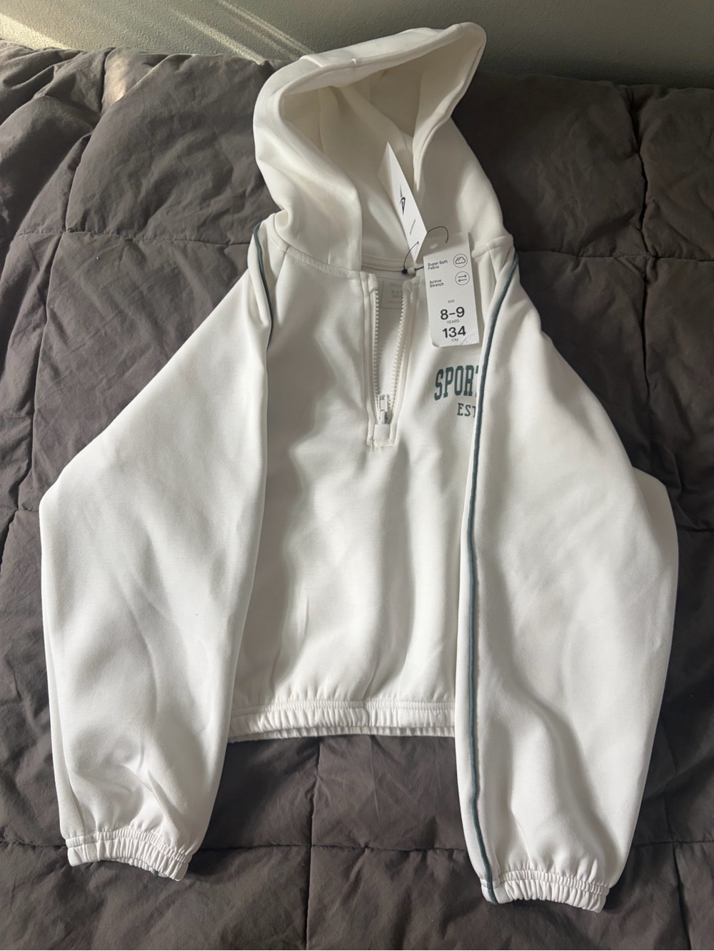 Girls quarter zip primark hoodie
